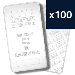 한국금거래소 실버바 1000g * 100ea